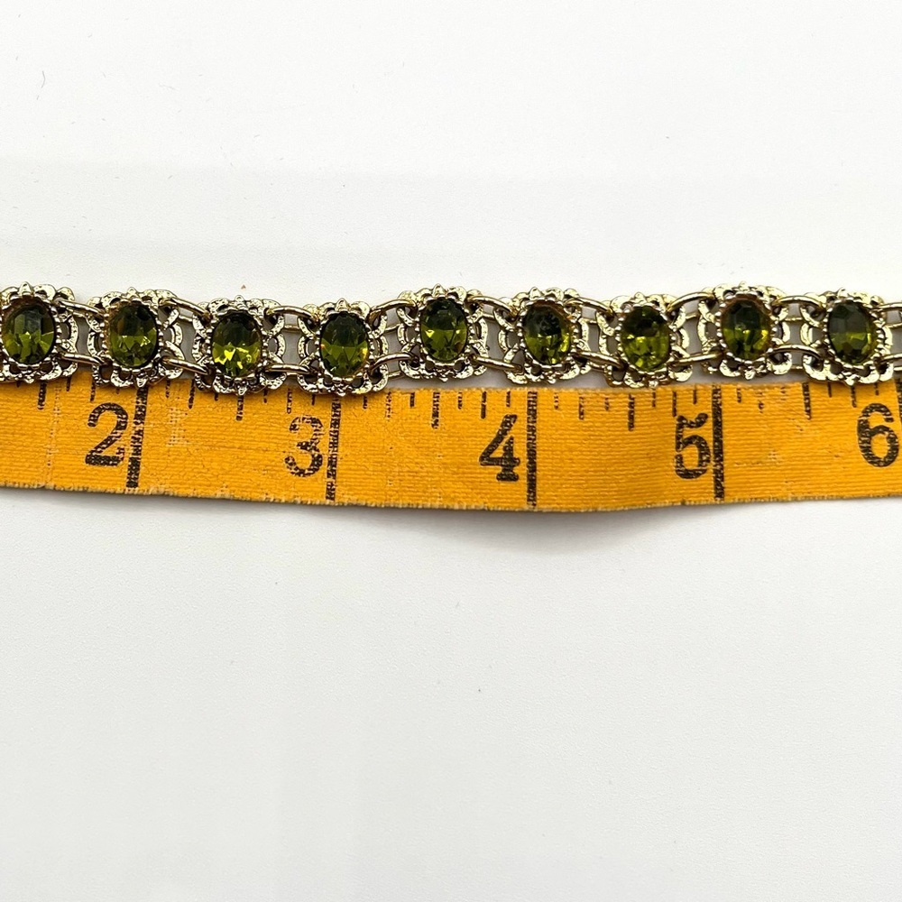 Vintage Gold-filled Hawaiian Jade Bracelet - 1960’s - Picture 8 of 8